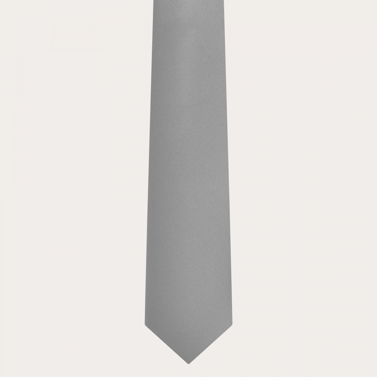 Corbata de seda jacquard gris claro