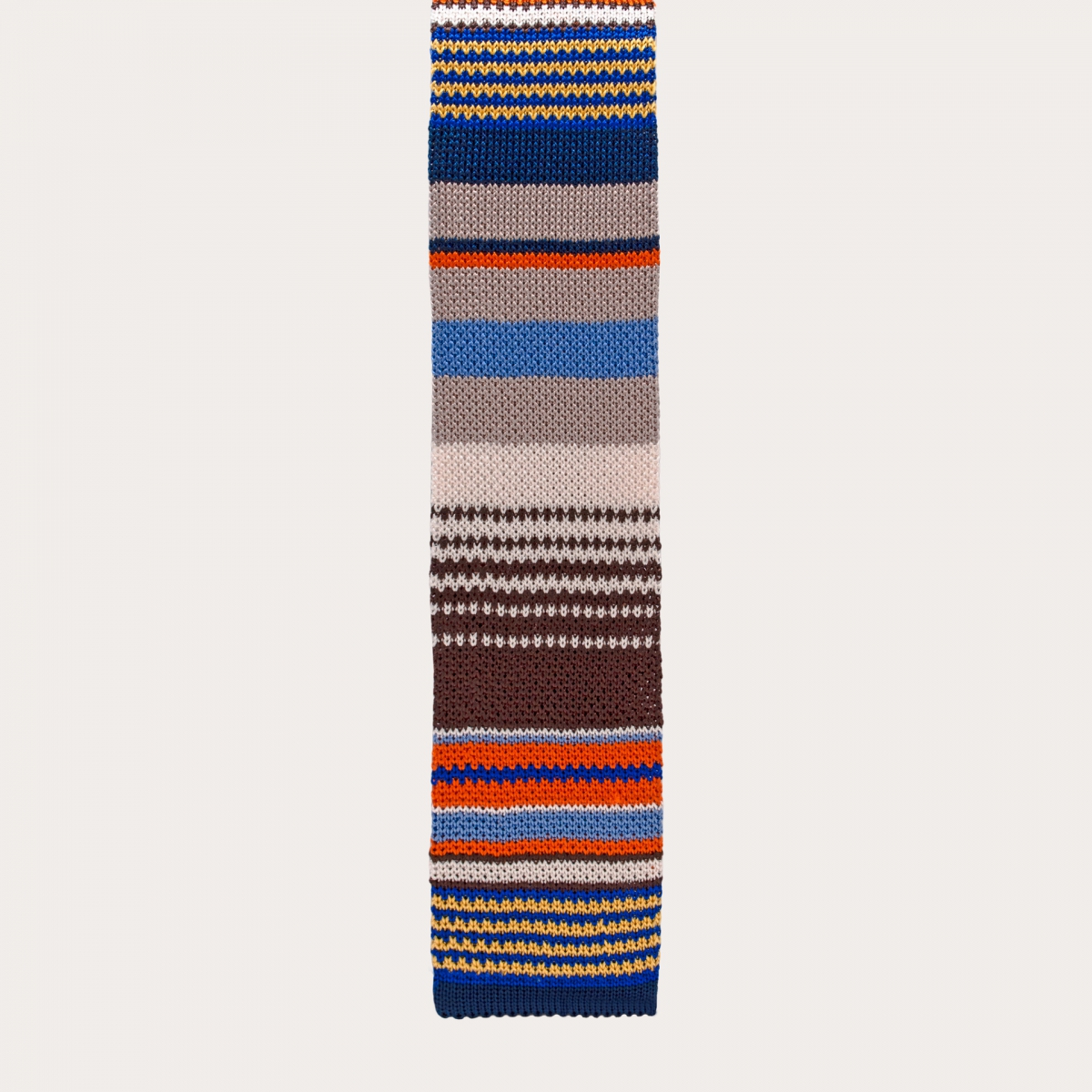 BRUCLE Mehrfarbige Krawatte aus Seidentrikot