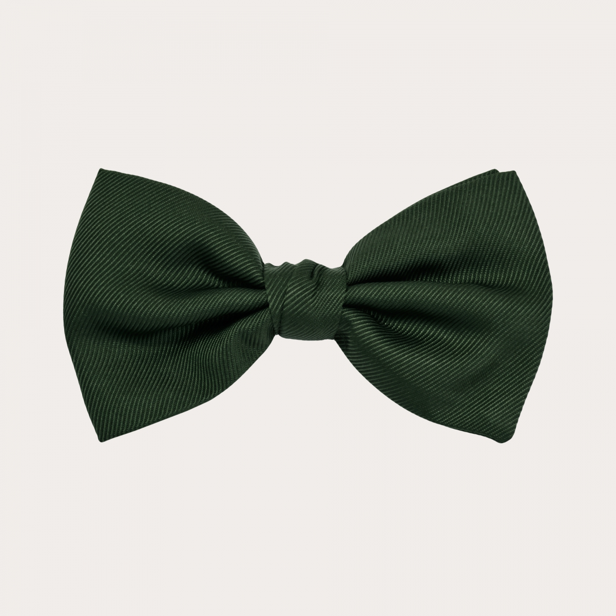 Silk pre-tied bow tie, green