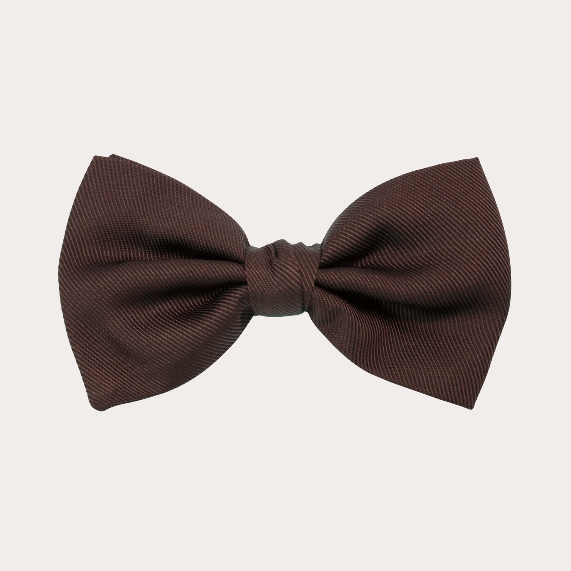 BRUCLE Brown jacquard silk bow tie