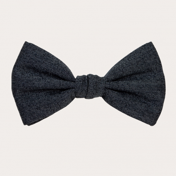 Elegant silk bow tie, gray
