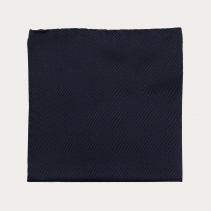 Pocket square for ceremonies in silk, blue navy
