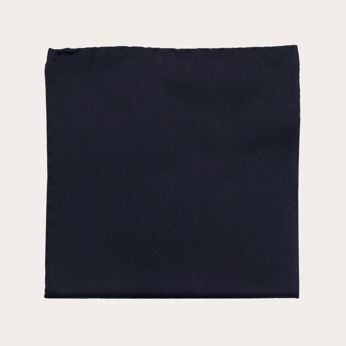 BRUCLE Navy blue silk pocket square