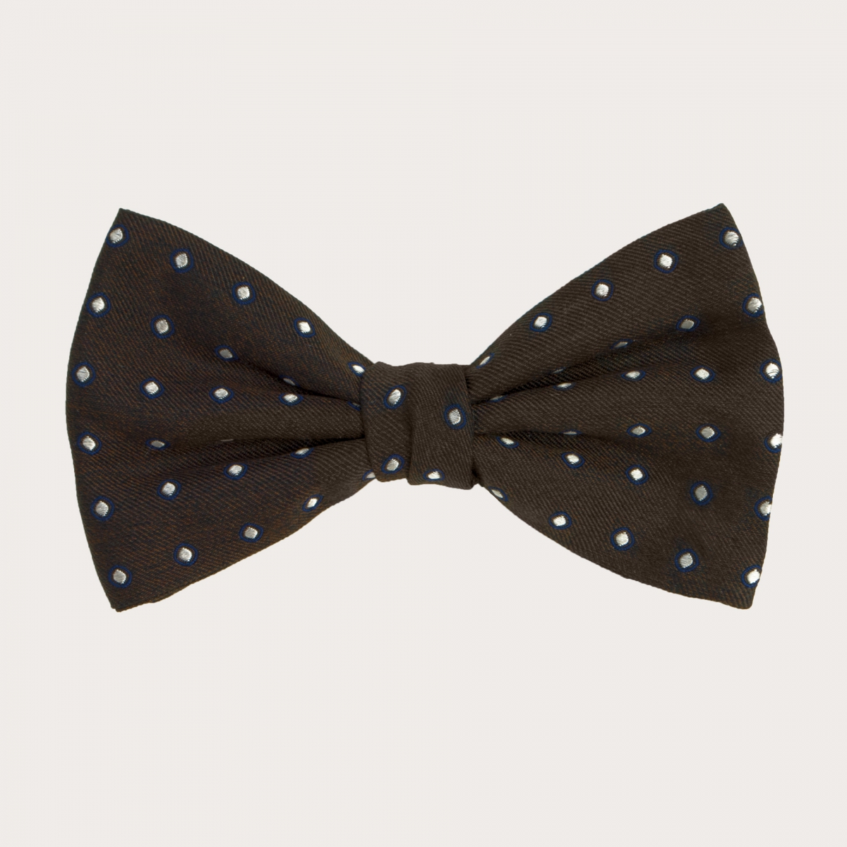 braces suspenders and bow tie brown dot silk