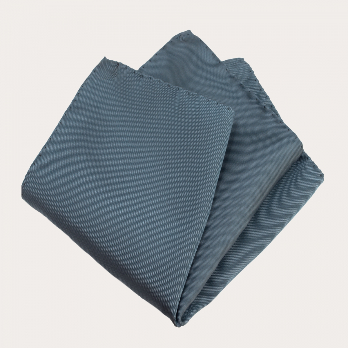 BRUCLE Elegante conjunto de tirantes elásticos, pajarita y pañuelo de bolsillo en jacquard de seda azul empolvado