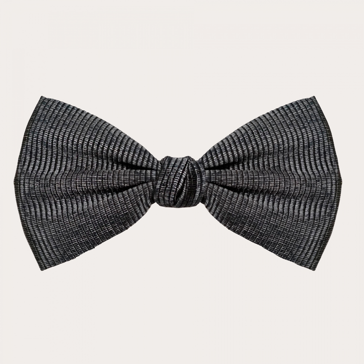 BRUCLE Ensemble de bretelles élastiques et noeud papillon Melange, noir et argent