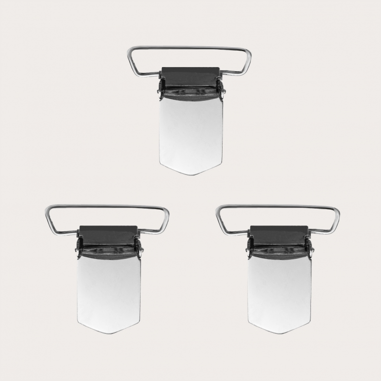 Pinces en Métal pour Bretelles 36 mm -Set 3 pièces