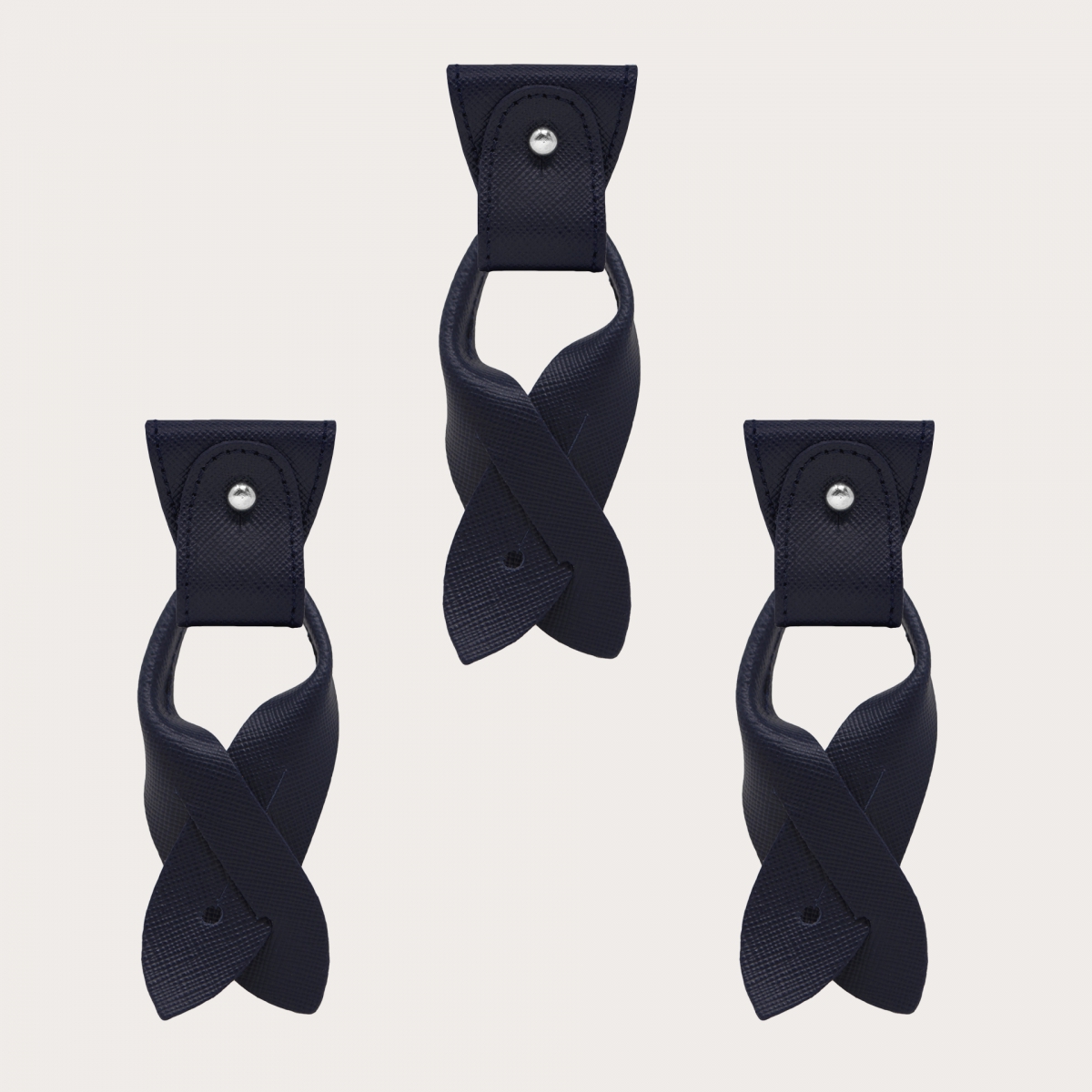 Baffi in pelle set 3 pz. colore nero