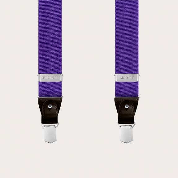 BRUCLE Tirantes elásticos en forma de Y violeta