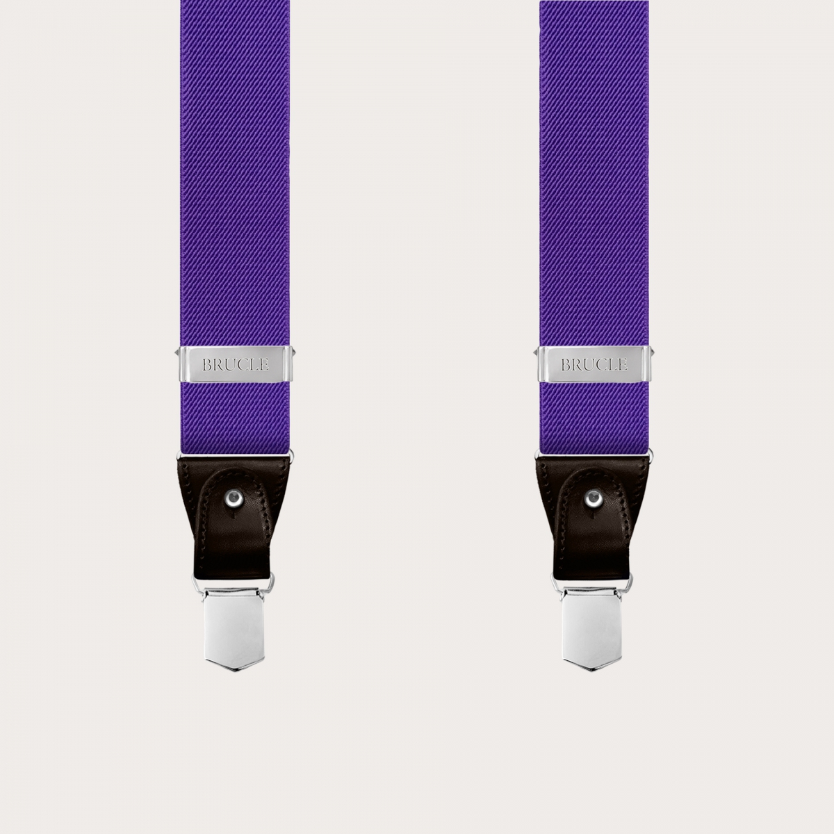 BRUCLE Bretelles élastiques en forme de Y violet