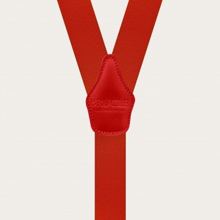 Y-förmige, rote, elastische Hosenträger