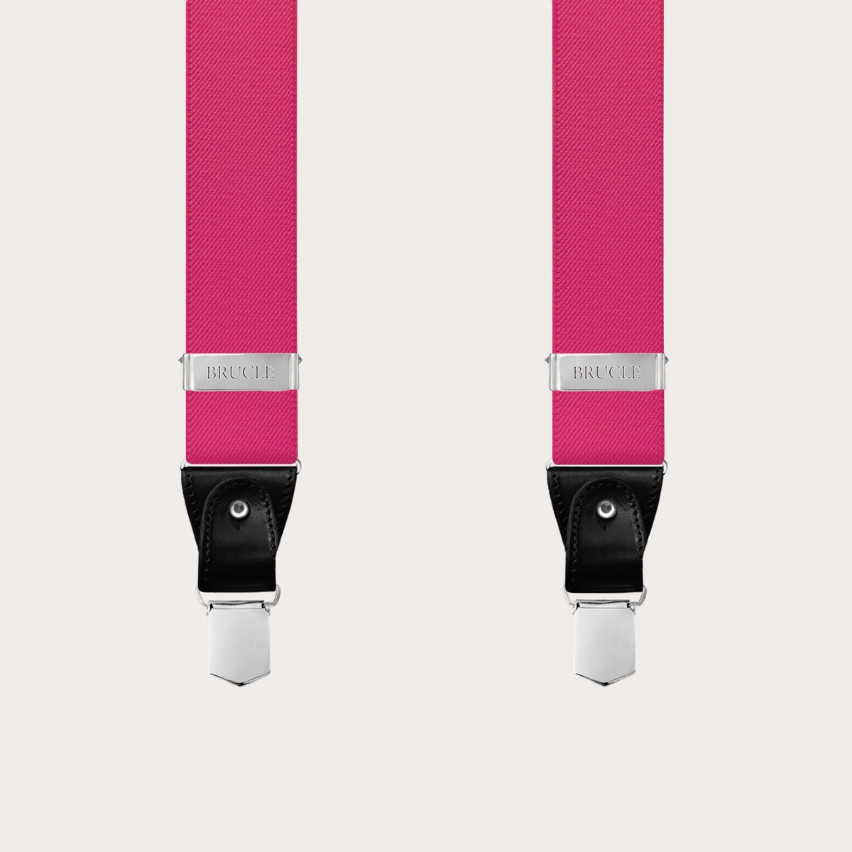 Tirantes elásticos fucsia doble uso