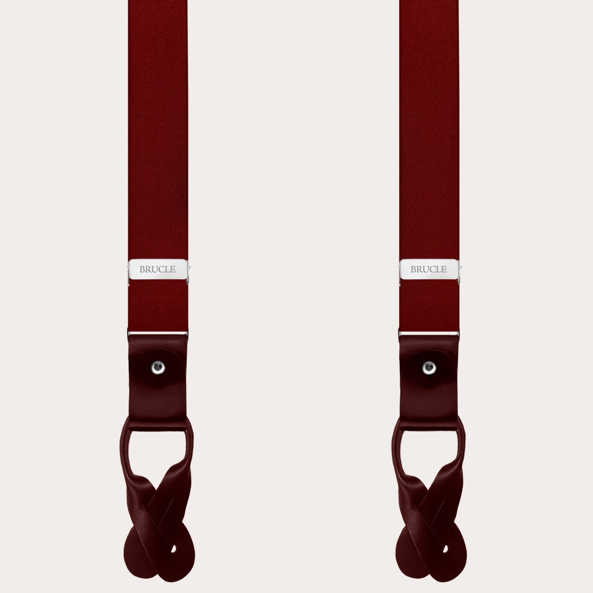 Schmale Dual-Use-Hosenträger, bordeaux