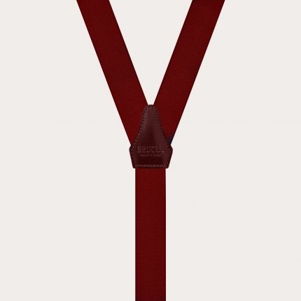 Bretelles étroites à double usage, bordeaux