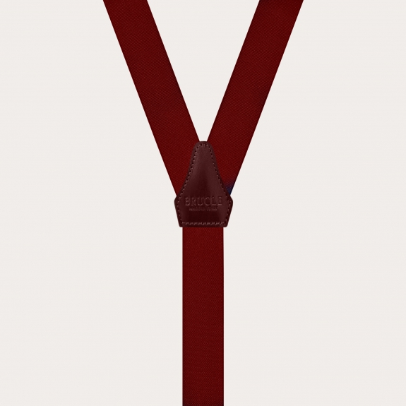 Bretelles étroites à double usage, bordeaux