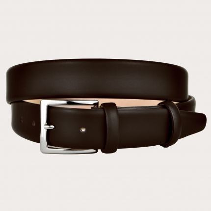Ceinture brun foncé en cuir