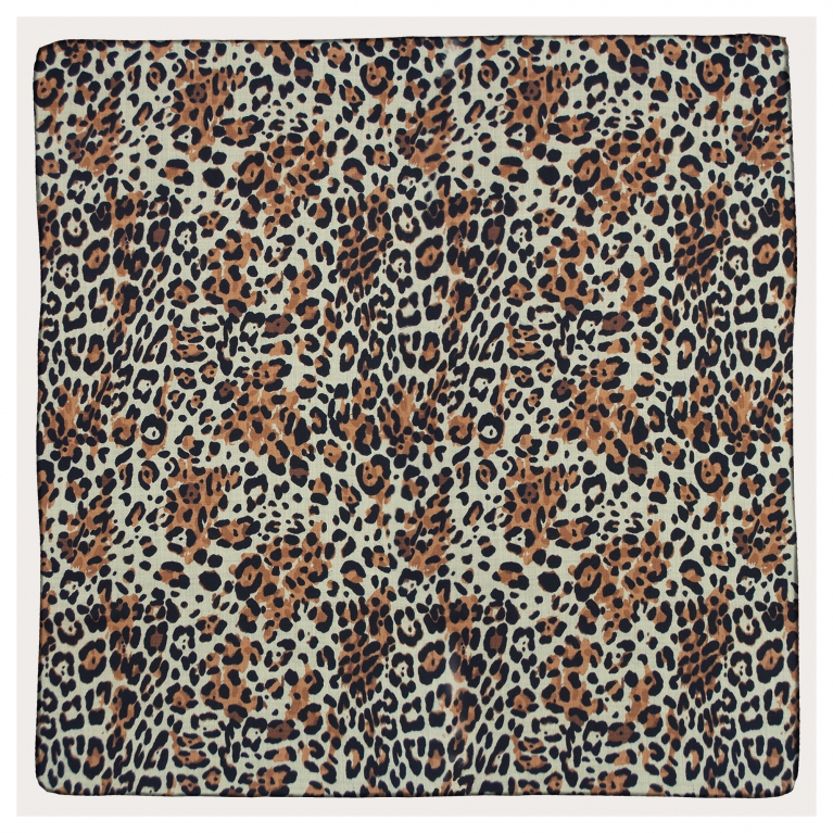 Foulard en laine, motif animalier