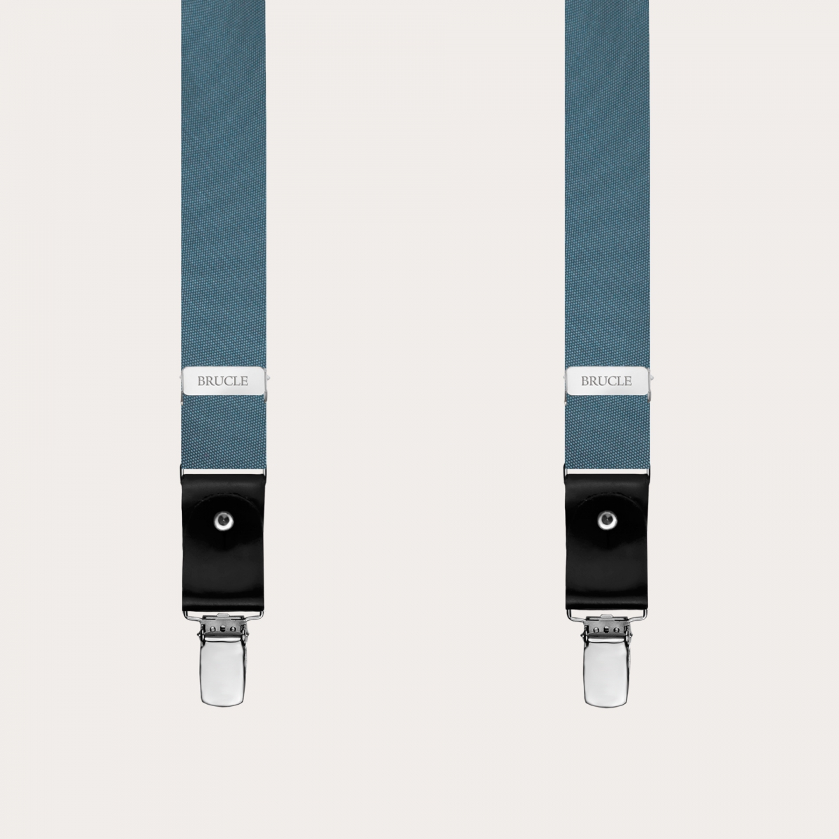 BRUCLE Elegant thin sugar paper colored silk suspenders