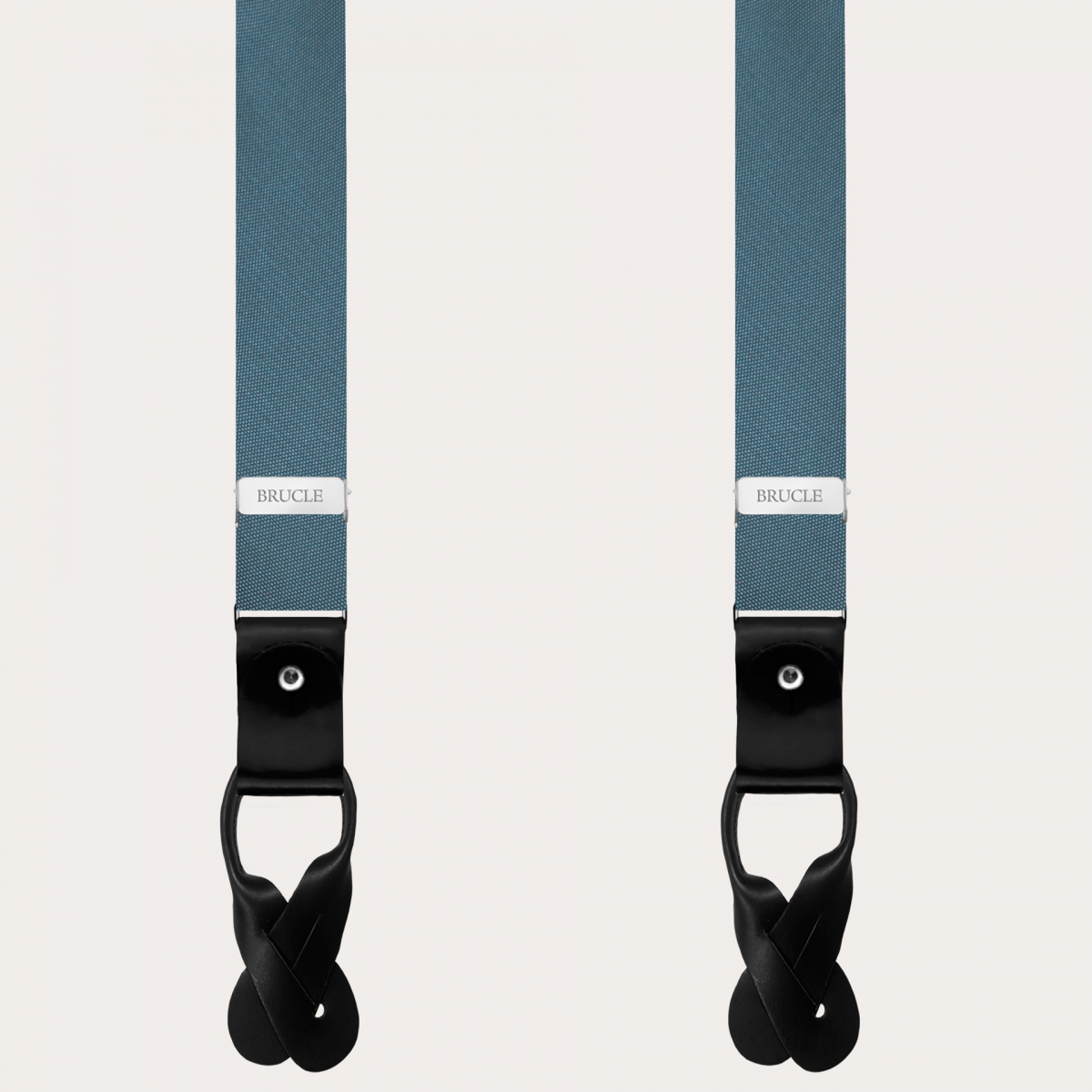 BRUCLE Elegant thin sugar paper colored silk suspenders