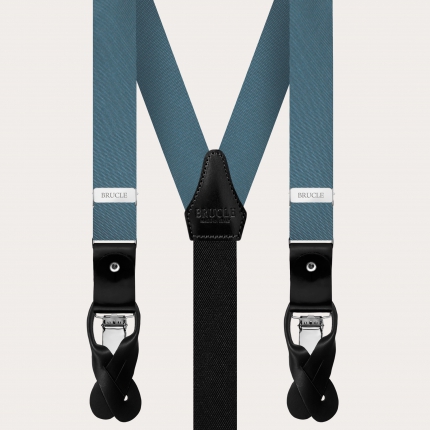 Elégantes bretelles fines en soie, couleur papier sucre