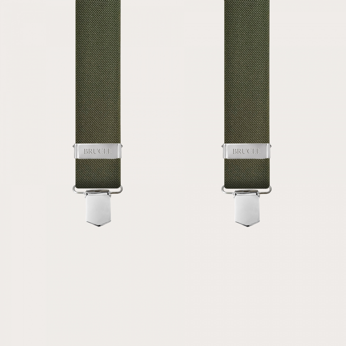 BRUCLE Tirantes elásticos unisex, verde oliva