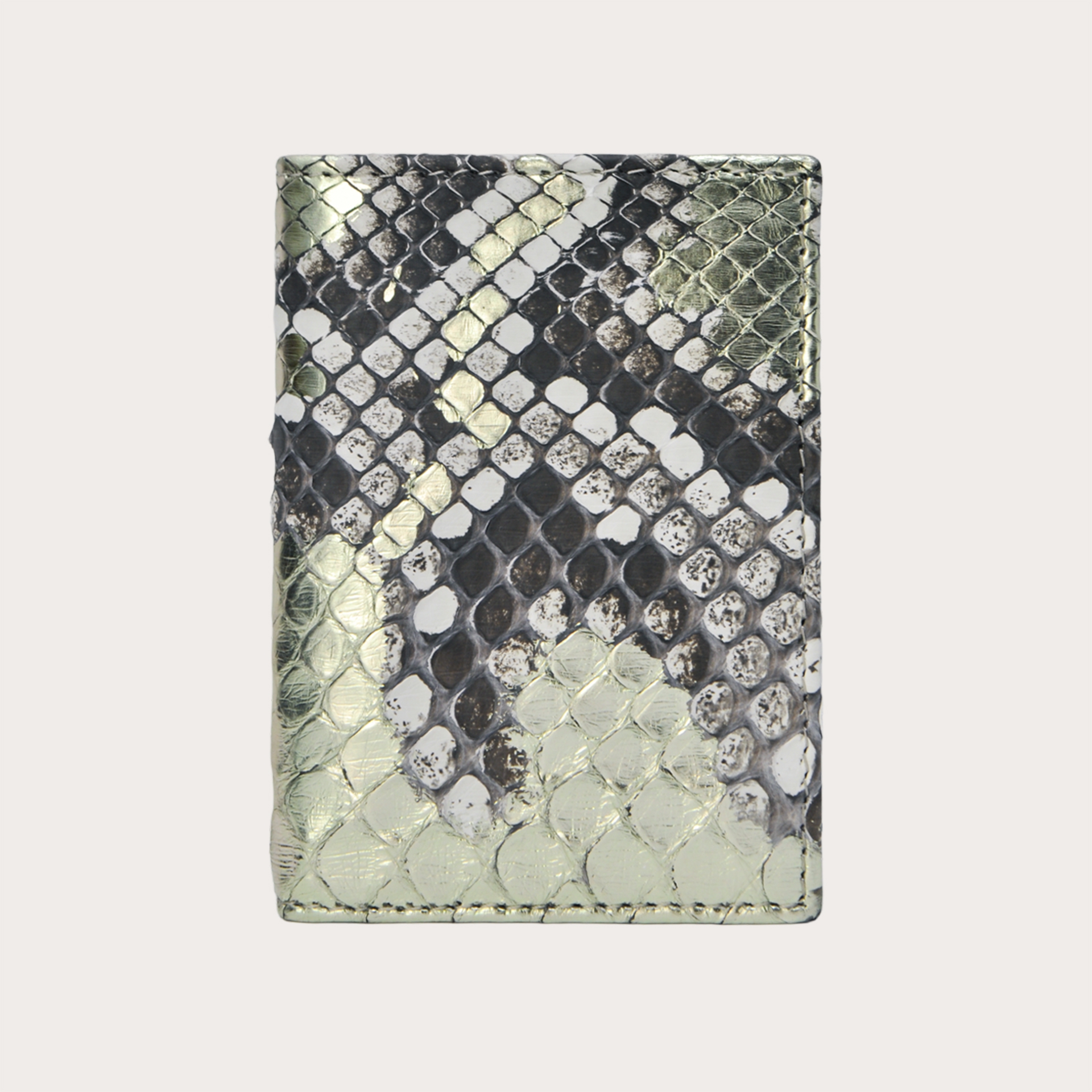 BRUCLE Tarjetero de pitón, platino