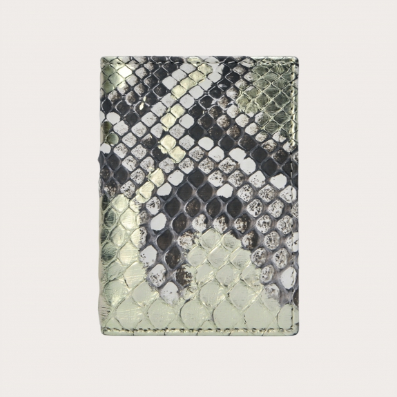 BRUCLE Tarjetero de pitón, platino