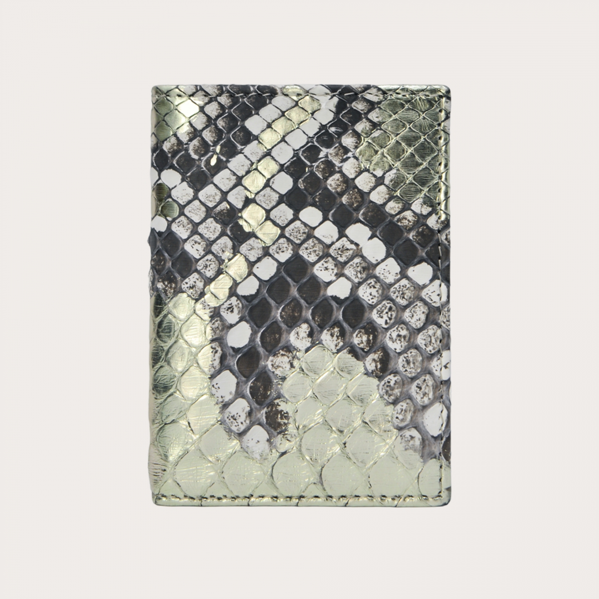 BRUCLE Porte-cartes de crédit en python, platine