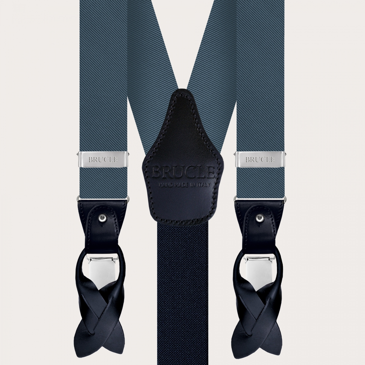 Bretelle Uomo Elastiche E Regolabili Con Clip Forti - Accessori Moda Uomo Per Abiti, Lavoro, Matrimonio (Larghezza 3.8 Cm)