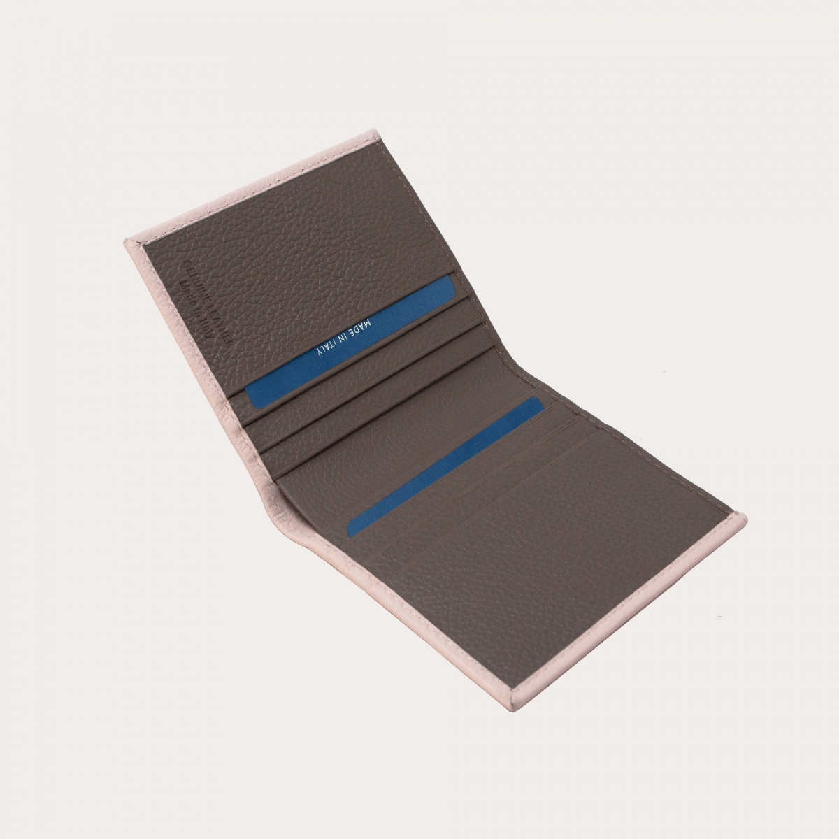 BRUCLE Cartera business compacta en piel abatanada, rosa