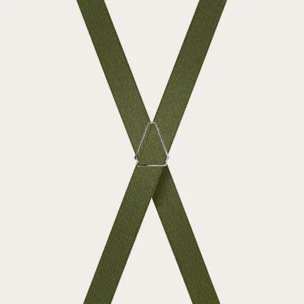 Unisex dünne X militärgrüne Hosenträger