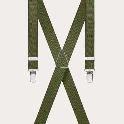 Unisex dünne X militärgrüne Hosenträger