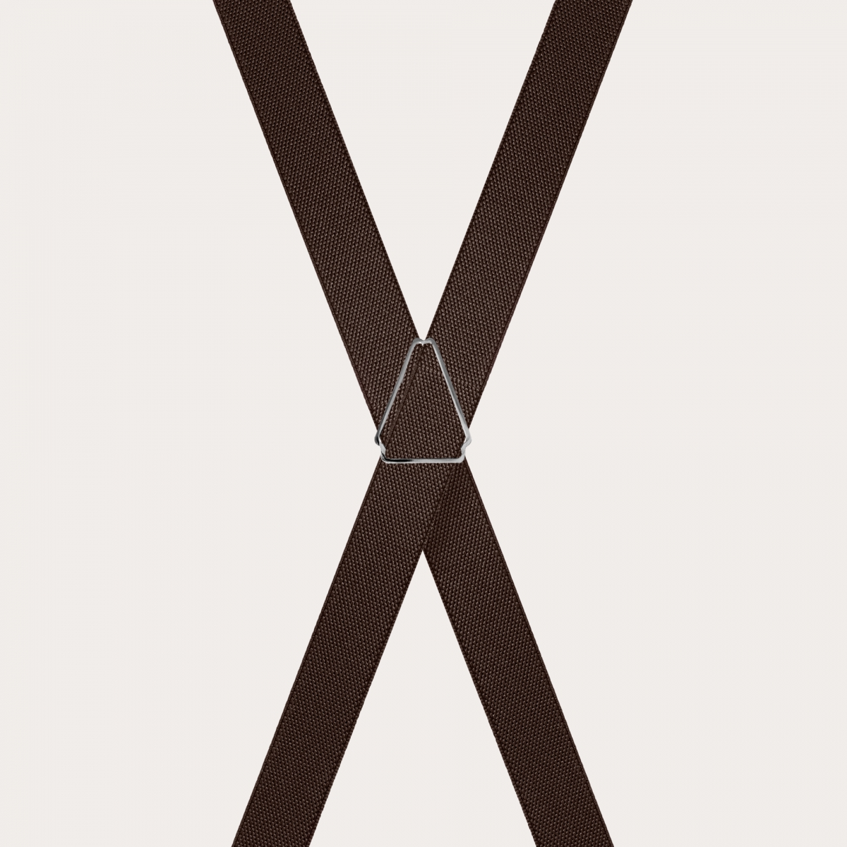 BRUCLE Unisex X-shaped suspenders for children and teenagers, dark brown