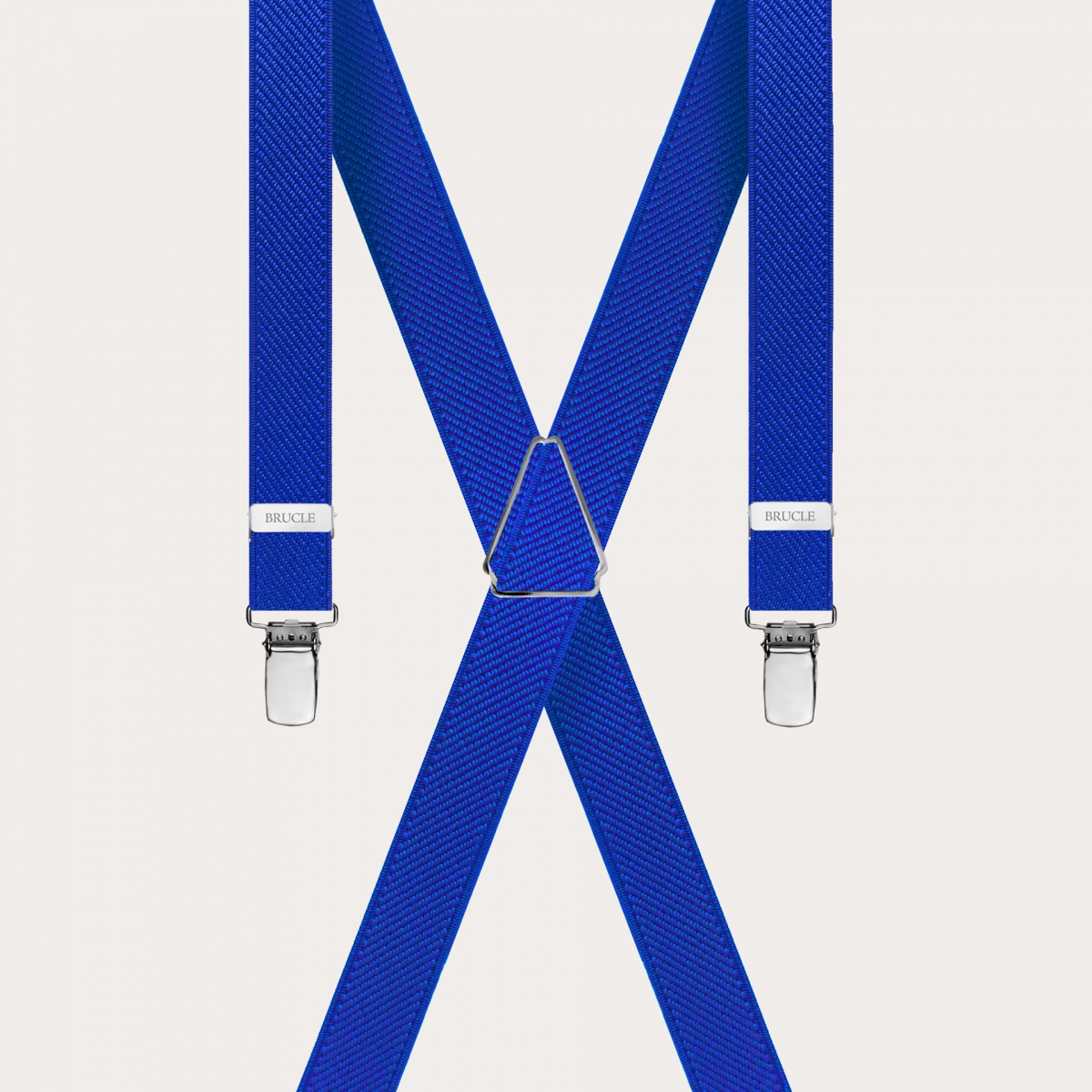 Dünne Unisex-Hosenträger in X-Form, Königsblau