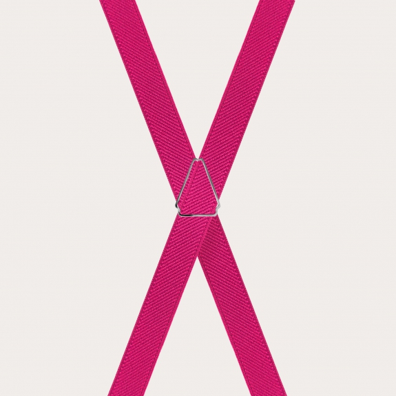 Tirantes X finos unisex fuchsia