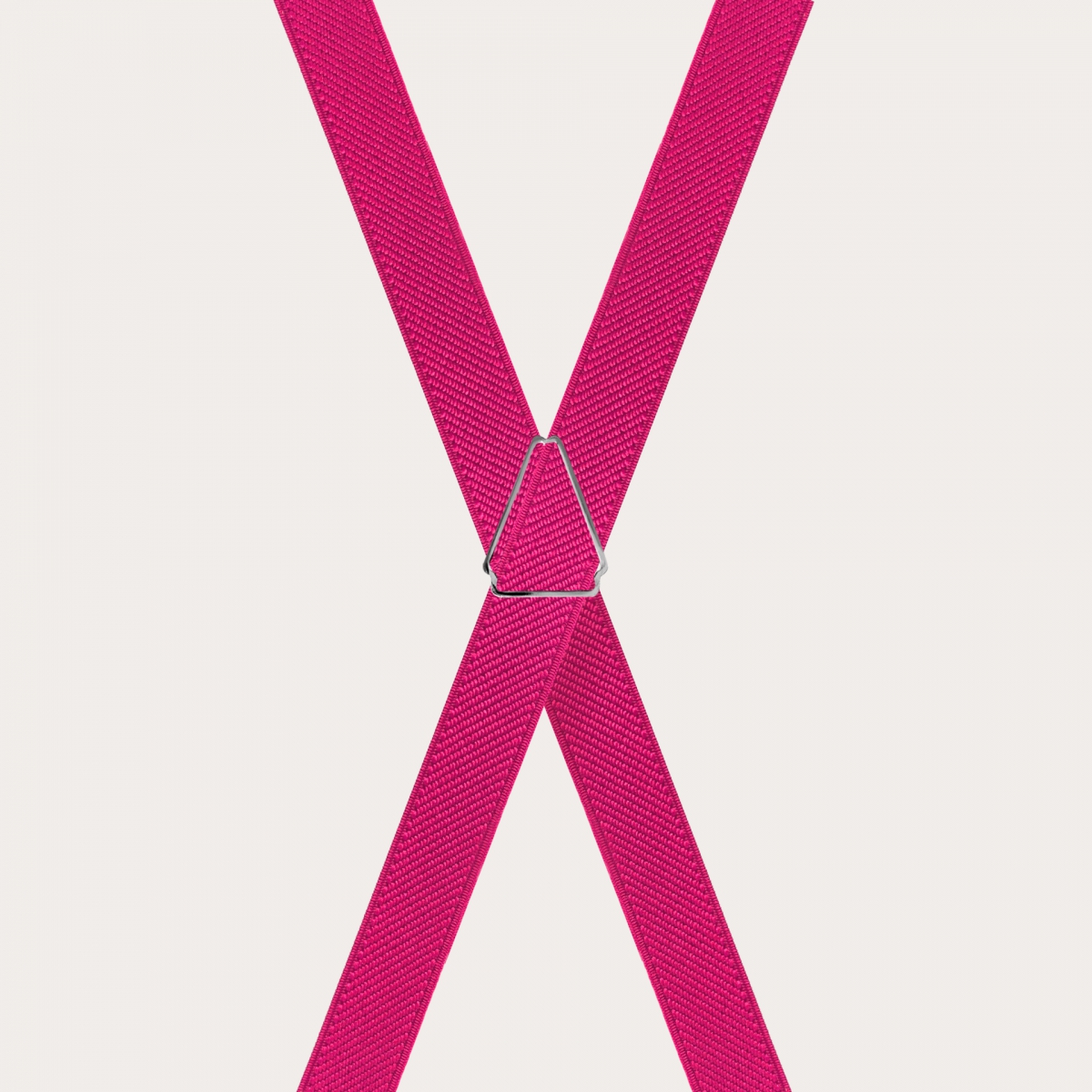 Unisex thin X fuchsia suspenders