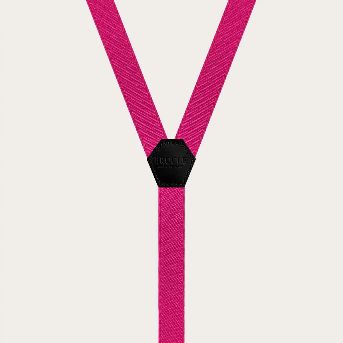Dünne Y-Hosenträger für Damen und Herren, Fuchsie