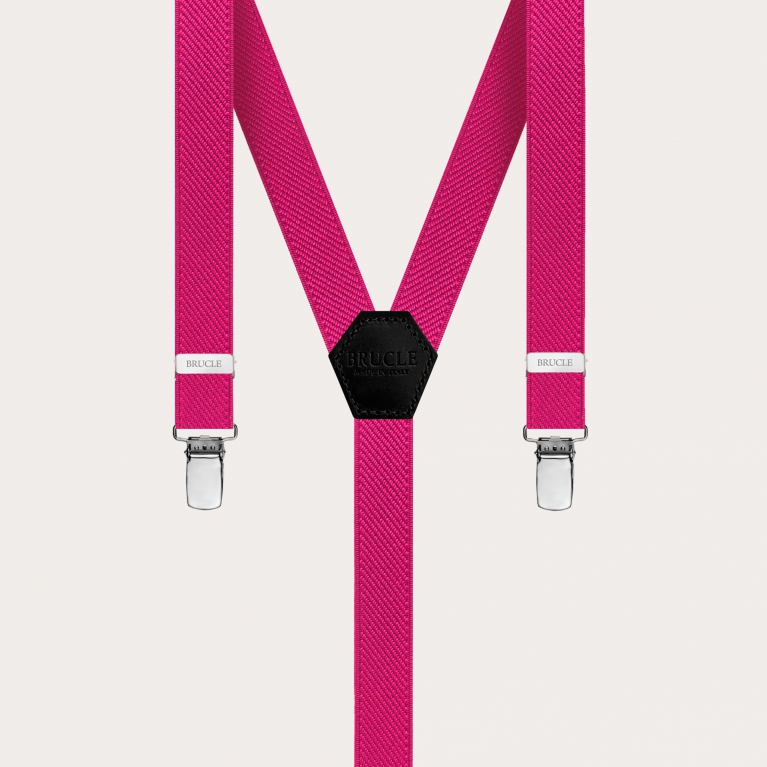 Bretelle sottili unisex fucsia