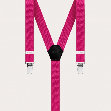 Tirantes Y finos para hombre y mujer, fucsia