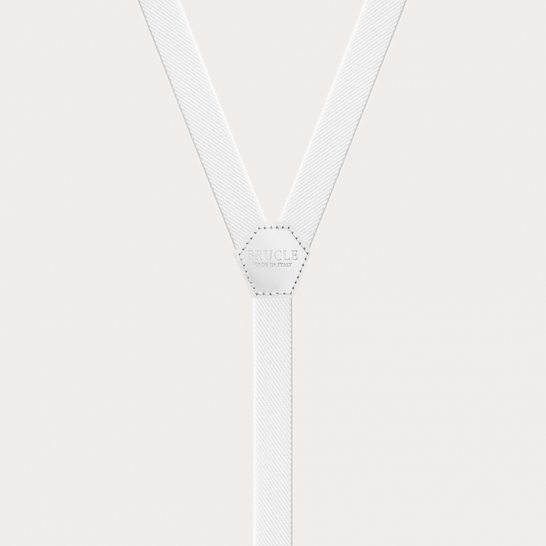 Tirantes Y finos para hombre y mujer, blanco