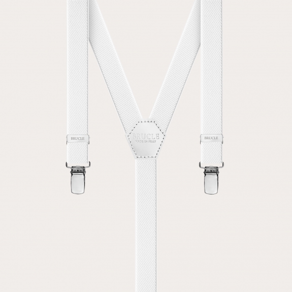 Tirantes Y finos para hombre y mujer, blanco