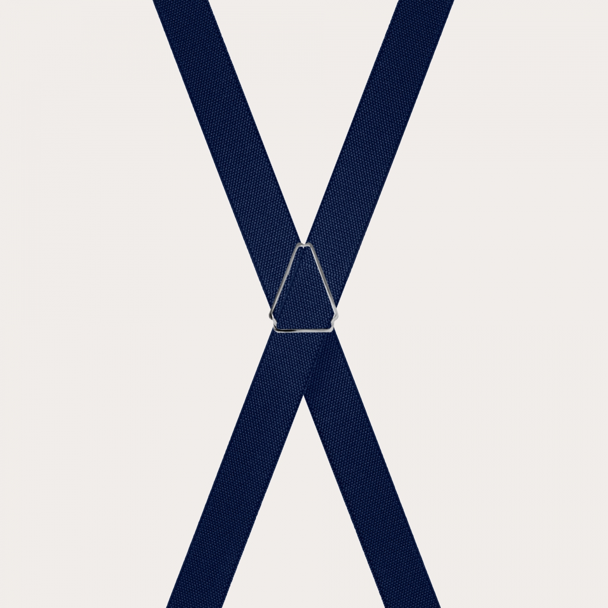 Unisex thin X-form navy blue suspenders