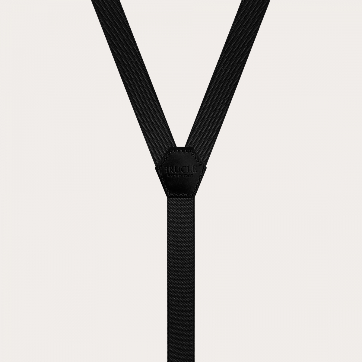 Thin Y suspenders for men and women, black