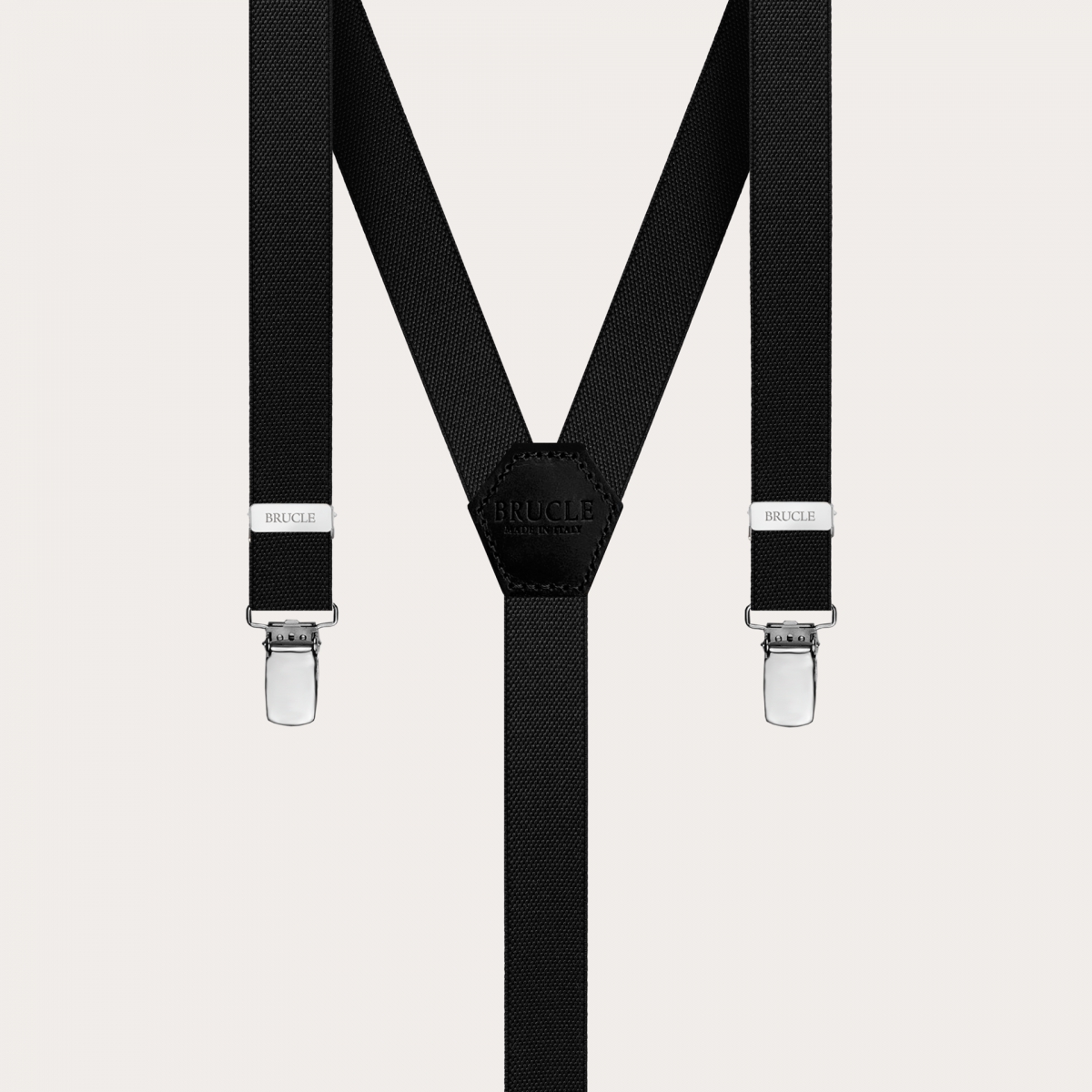 Thin Y suspenders for men and women, black
