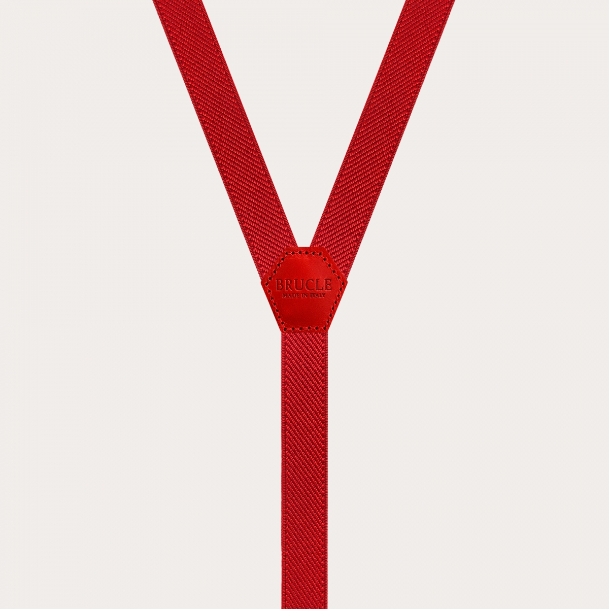 Schmale Unisex-Hosenträger in Y-Form für Kinder und Jugendliche, rot