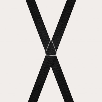 X-förmige Hosenträger für Zeremonien für Kinder und Jugendliche, schwarz