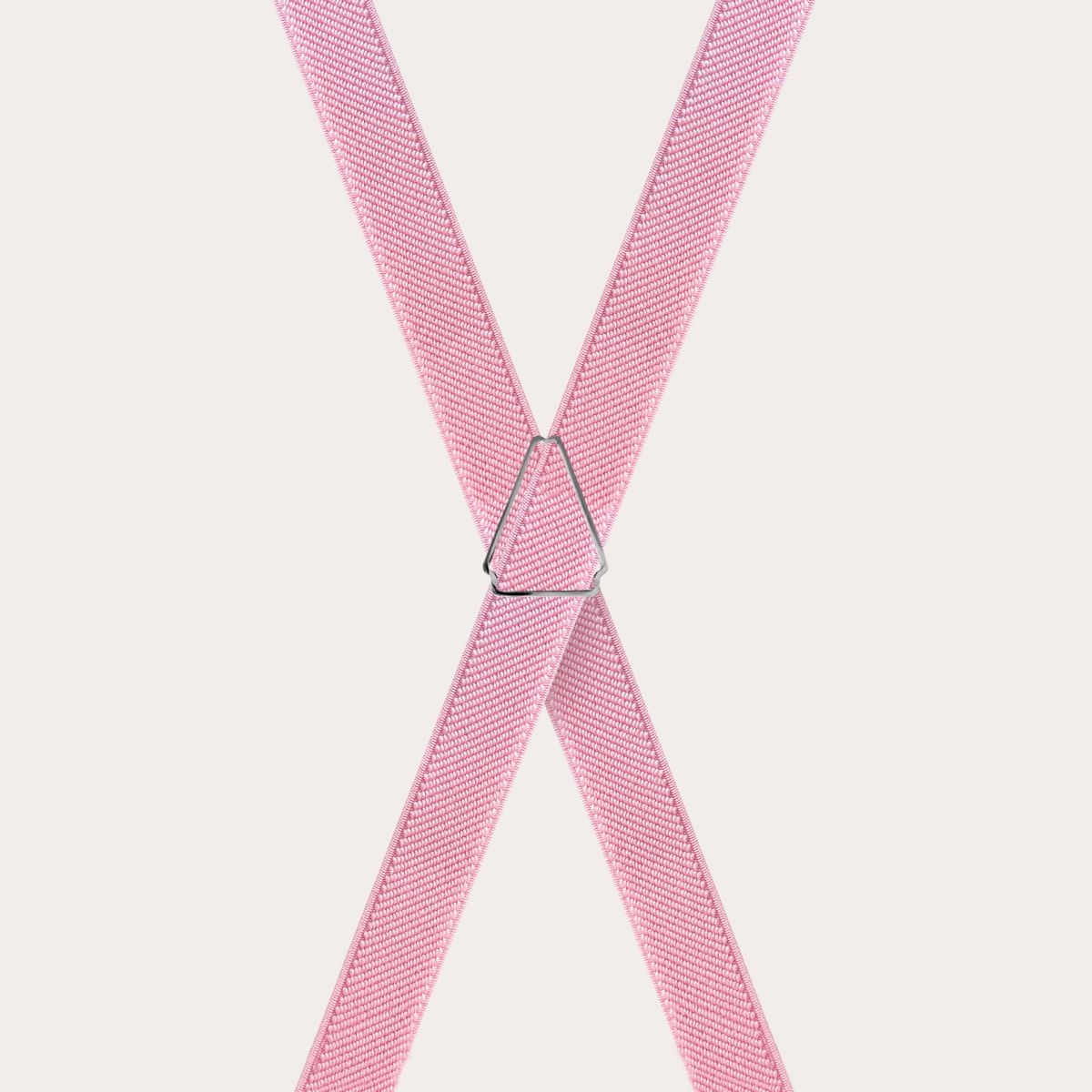 BRUCLE Hosenträger in X-Form für Jungen und Mädchen, pastellrosa