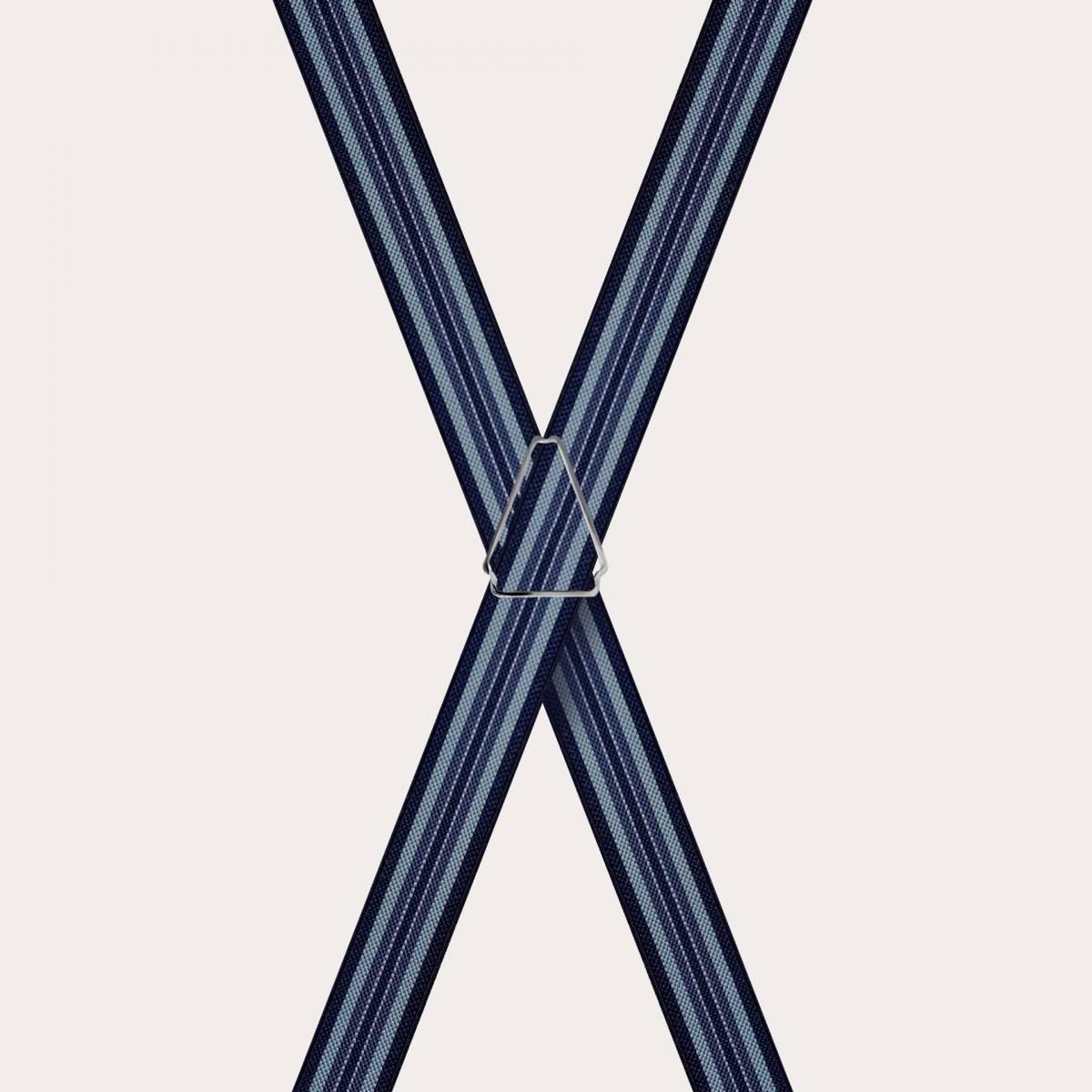 BRUCLE Dünne Hosenträger in X-Form für Kinder und Jugendliche, blau und hellblau