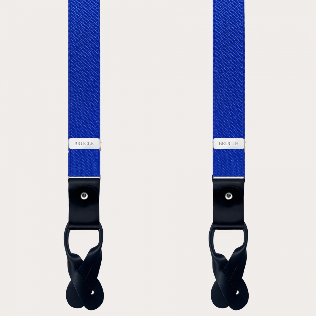 BRUCLE Unisex double-use suspenders, royal blue