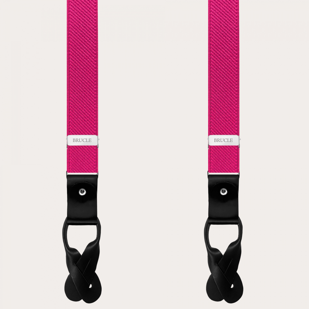 BRUCLE Bretelles élastiques élégantes à double usage, fuchsia